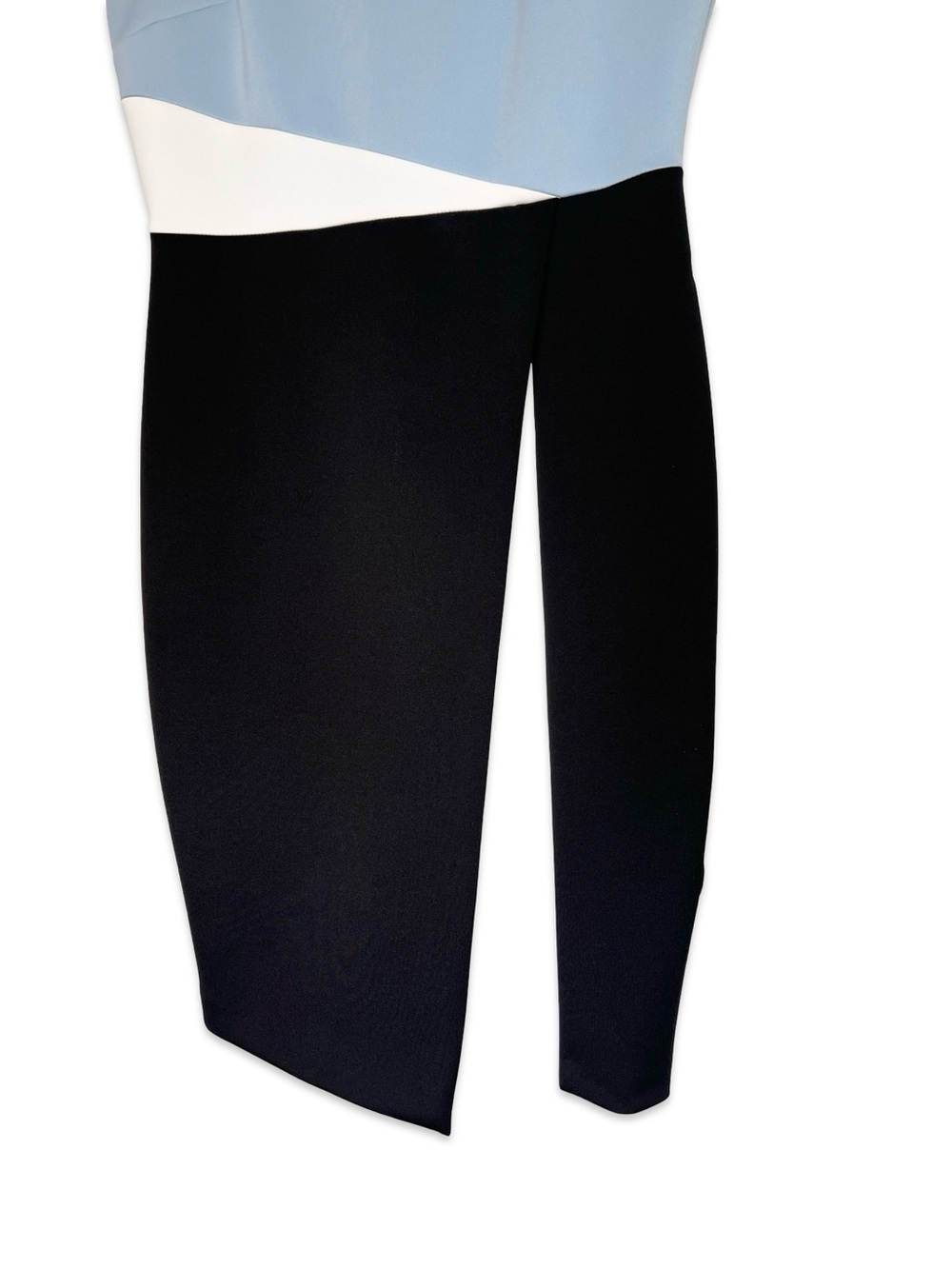 Calvin Klein asymmetrical sheath dress Size 10 Preppy Office Work Colorblock - Picture 3 of 6